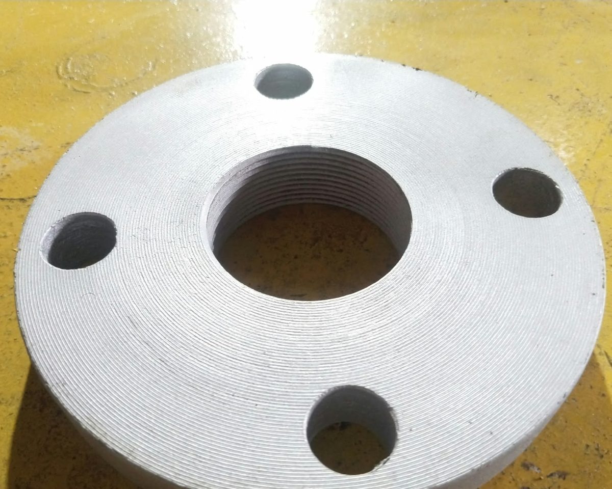 Threaded flange showing the internal pipe thread
